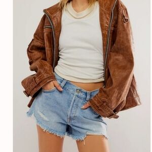 Free People Now Or Never Shorts In Moon Child 29 NWT
